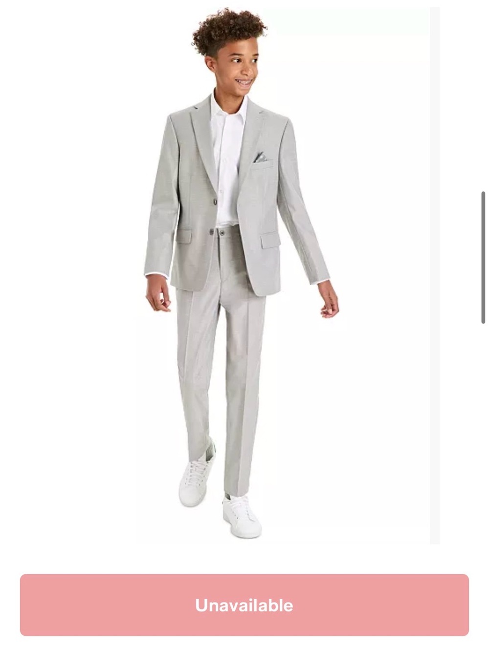 Michael Kors Light Gray Boys' Two-Piece Suit